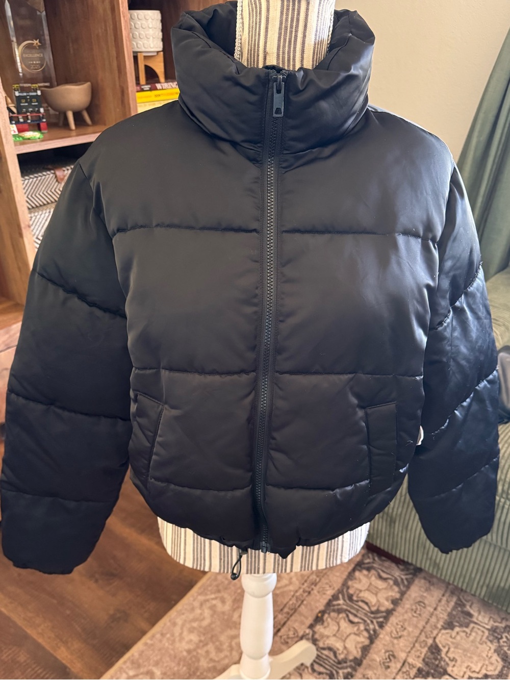 No Boundaries Black Puffer Jacket